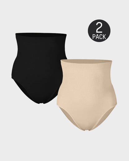 High Waist Tummy Control Shaping Brief Panty (2 Pack)