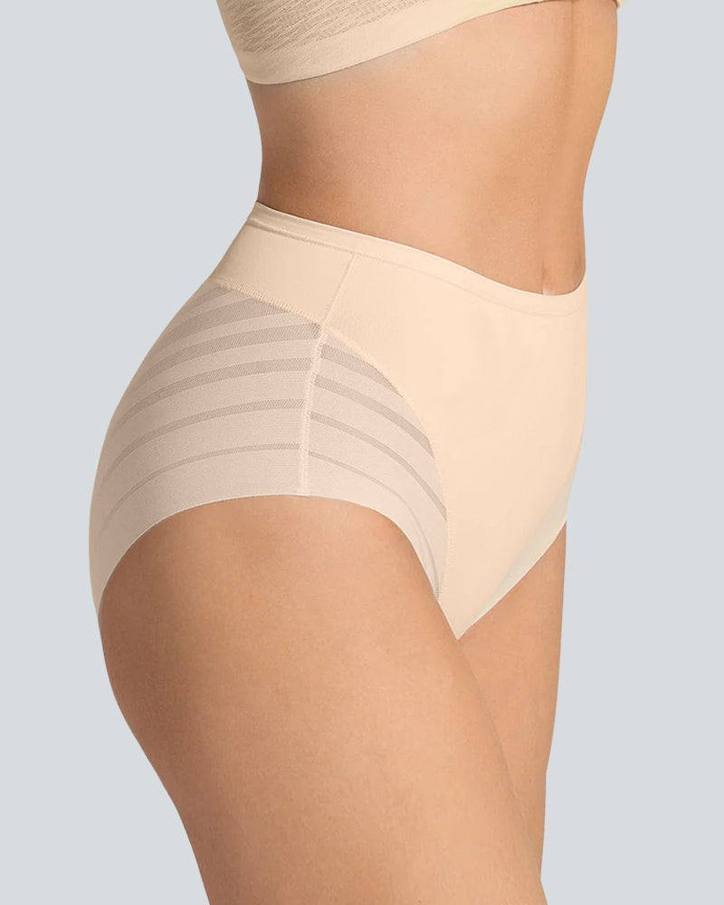 Seamless Breathable Lace Mid-Rise Panties