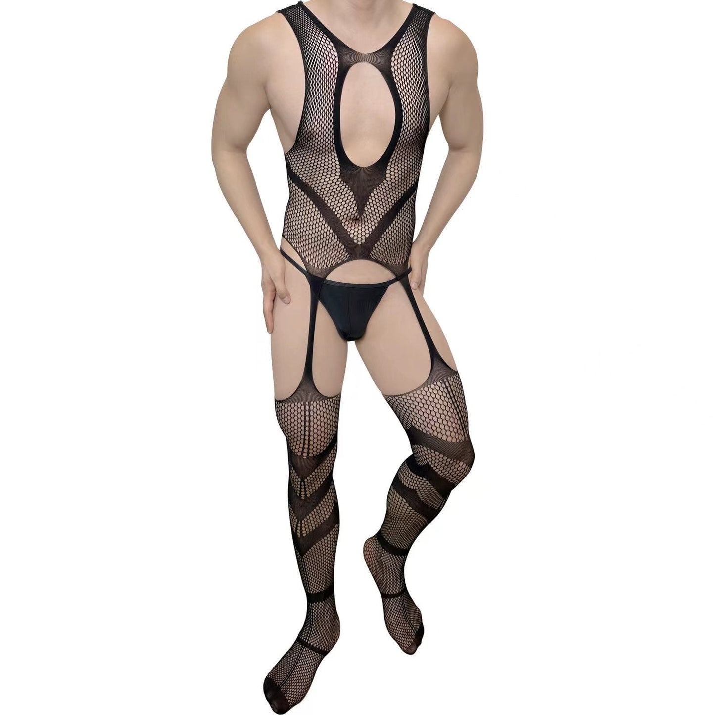 ALLAN Fire Mesh Body Stocking