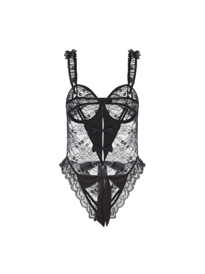 STANY Ruffle Crotchless Bodysuit