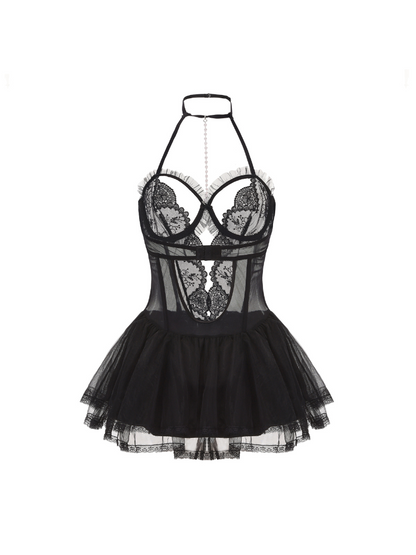 BONNIE Babydoll mini Dress Bodysuit