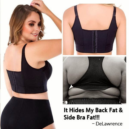 Push-Up Back Smoothing Bra-Brown+Beige (2 PACK）