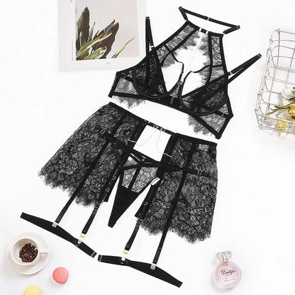 FancyStar™ Widow Lace Lingerie Set