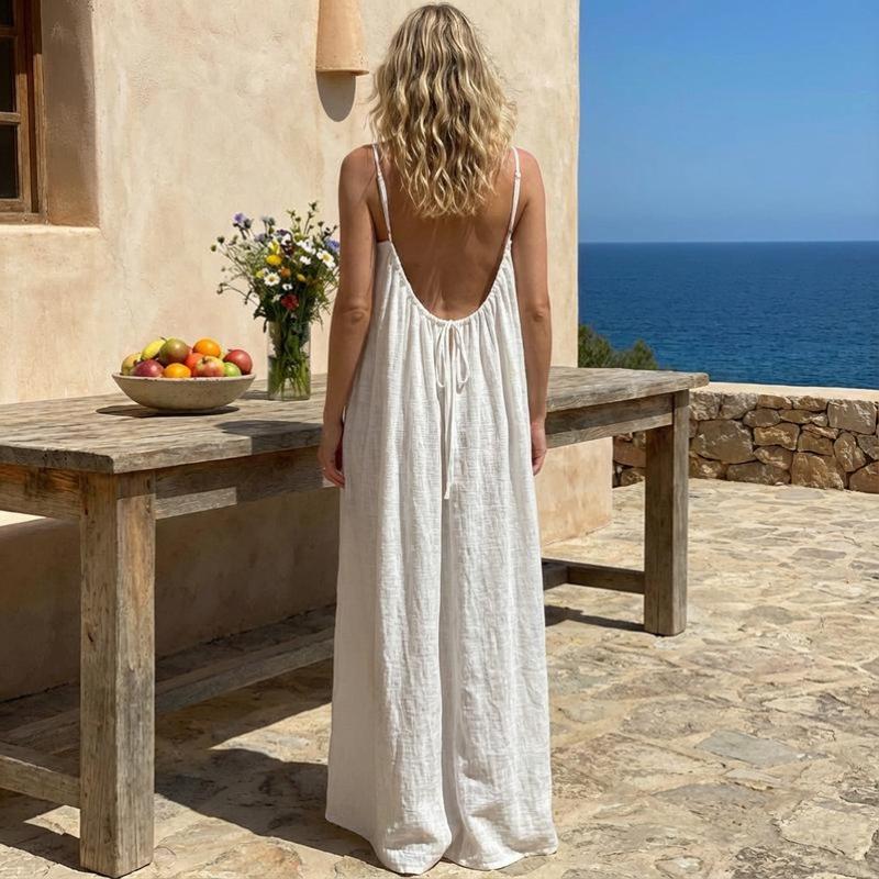 Sexy Backless Easy Access Nightgown