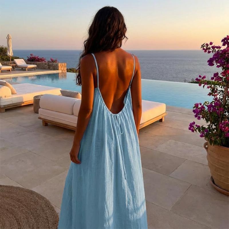 Sexy Backless Easy Access Nightgown