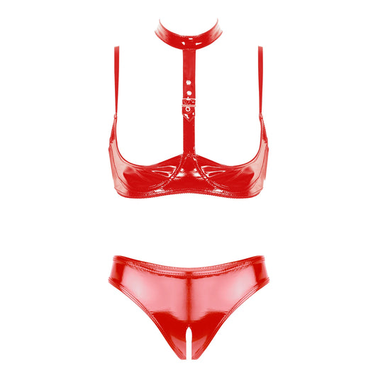 💥 SUMMER HOLIDAY 70% OFF 🔥 FancyStar™ PUMIE Leather Open Top Crotch Set