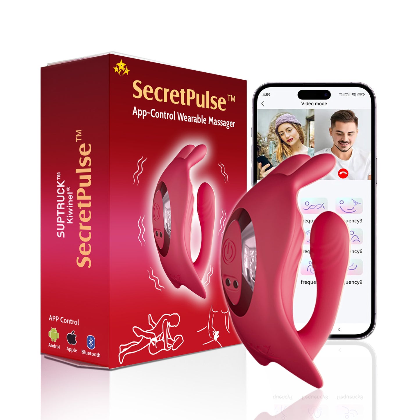 SecretPulse™ SUPTRUCK x9 Dual-Stimulation Wearable Massager 💦 Global App-Control & 9 Vibrating Modes 💥 2026 Limited 70% ️OFF