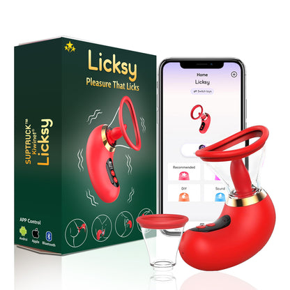 💥 2025 Limited 70% OFF 💦 Licksy Suptruck Kiwinet® SuckLick 9X 📱 Global Control & 3-in-1 Pleasure