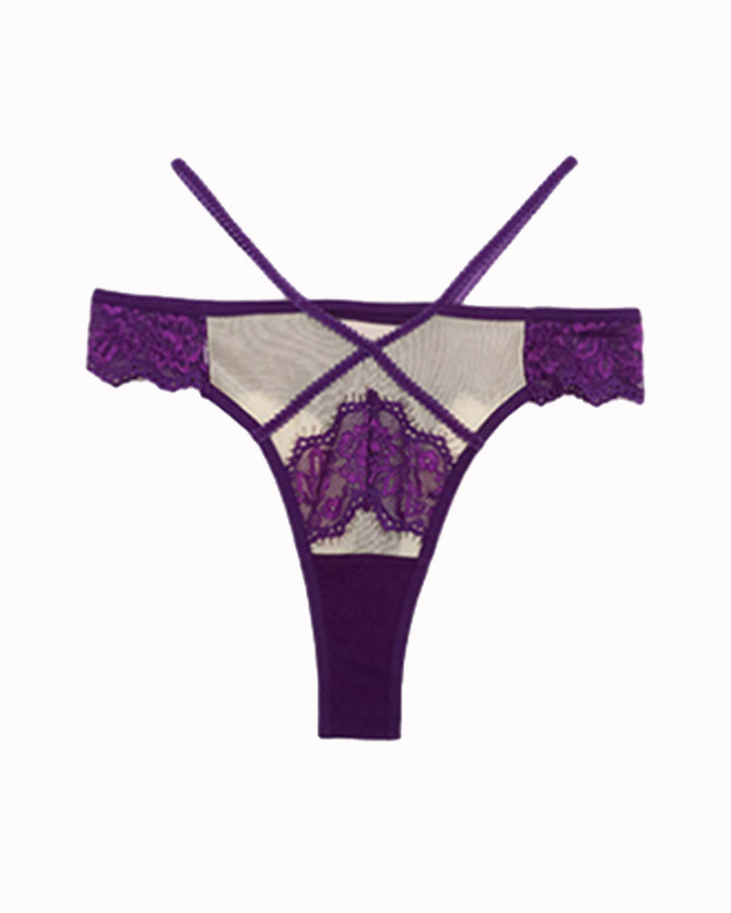 CYNAIRA Lace Mid-Rise High Stretch Panties