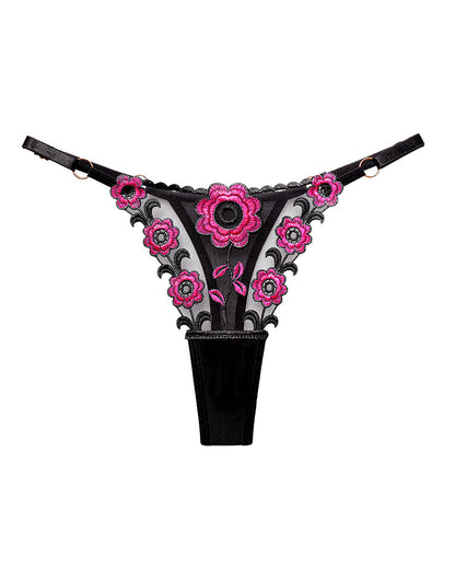 ZALUNE Low Waist Triangle Lace Thong Panties