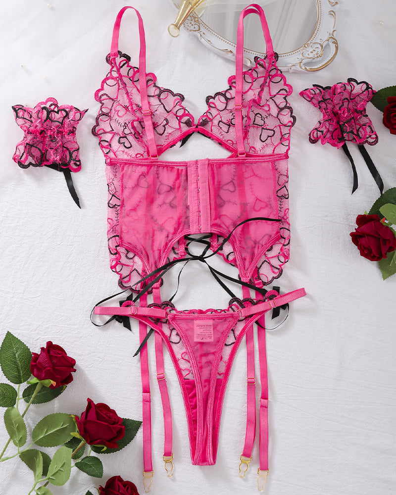 KYRAHNA Heartlace Corset Set