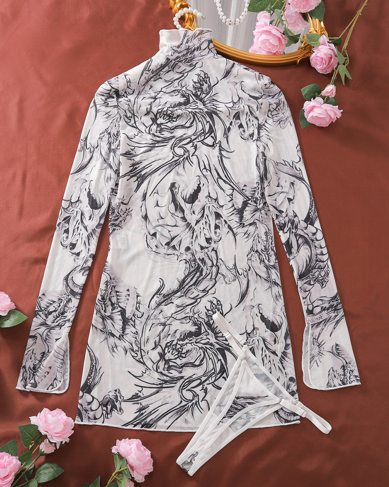 RAZARIA High Side Slit Dress