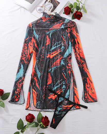 RAZARIA High Side Slit Dress