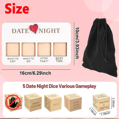 🎲 Couple’s Date Night Dice Set (5 Dice)