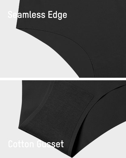 Seamless Ice-Silk Low-Rise Panties for Women (5 Pack)