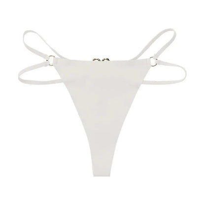 Iron Ring Sexy G-String: Ice Silk Thong Panties