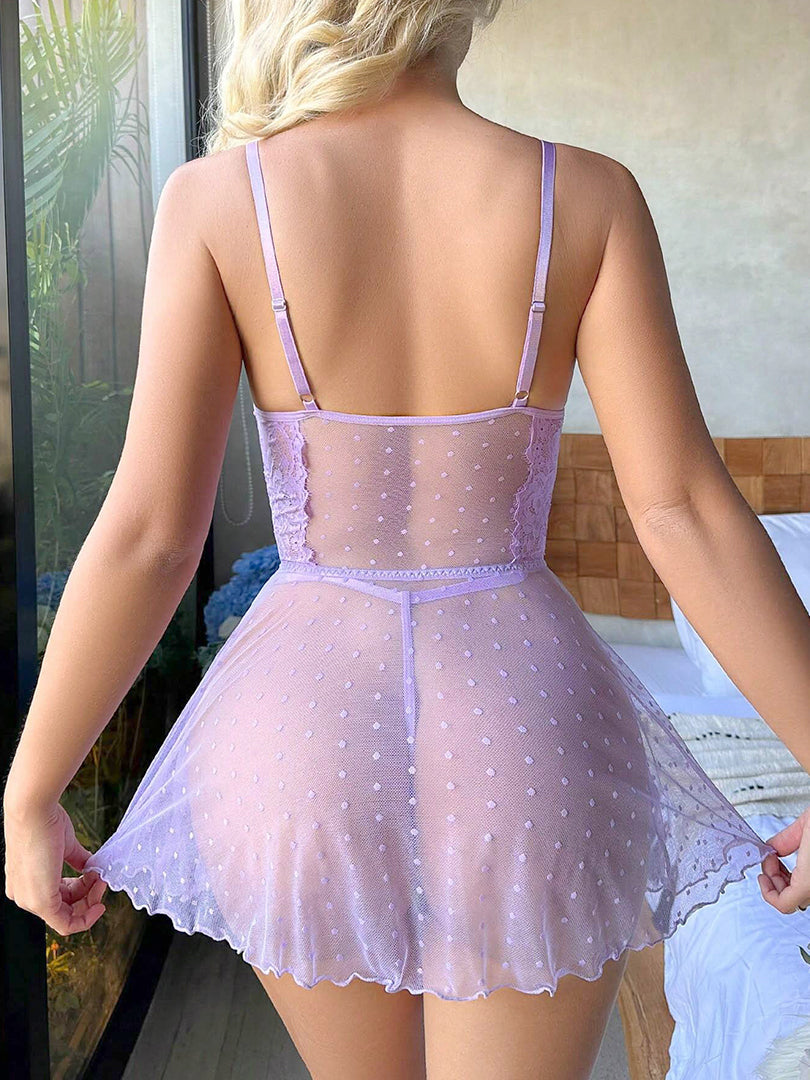 BLOMY Baby Doll Dress See Through