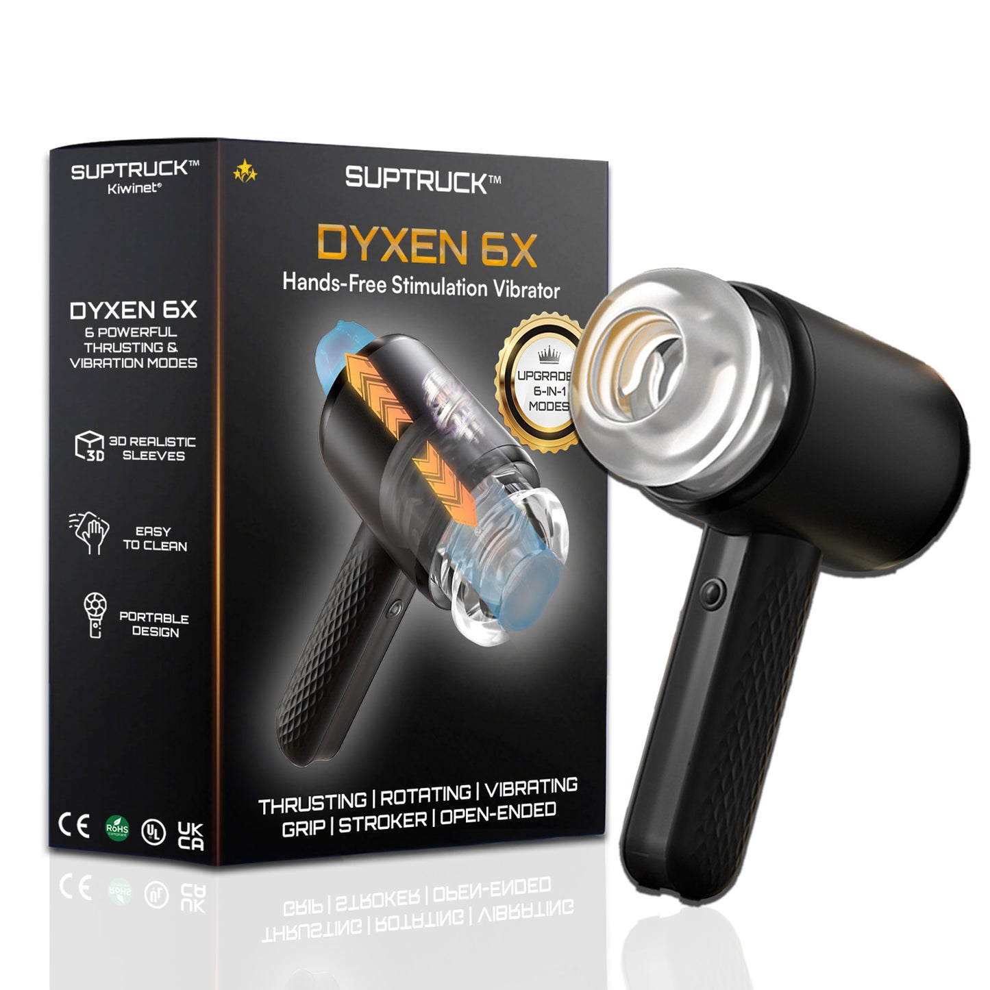 SUPTRUCK™ DYXEN 6X Male Masturbator 🔥 Automatic Men Toys Hands-Free Stroker