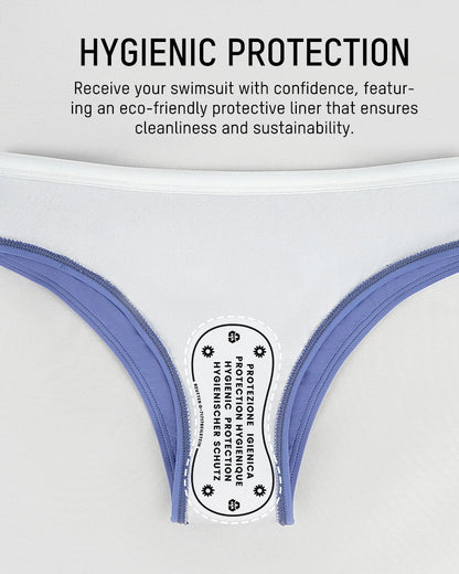 Sporty Back Bralette & Banded Hipster Bikini Set