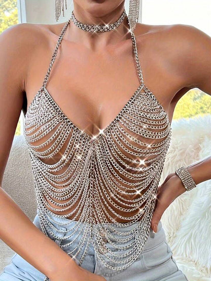 SILM Silver Chain Top