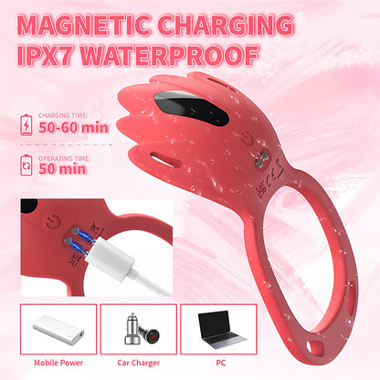 Strap-On Wearable Clitoral Vibrator with APP Control