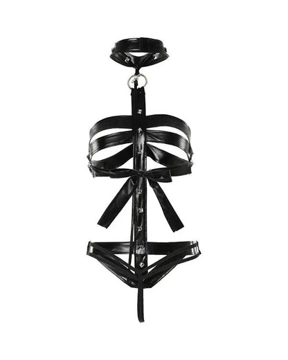 HARNY Leather String Bodysuit