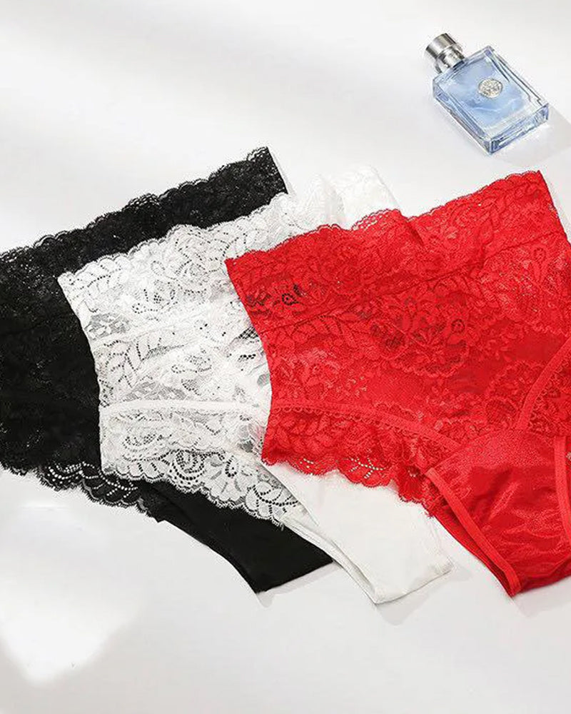 Sexy Lace High-waisted Tie-up Bodycon Panties