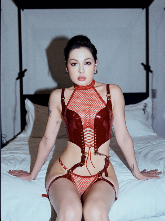 FancyStar® Blossom Leather Corset