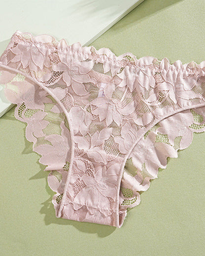 Women's Sexy Lace Floral Mesh Breathable Panties