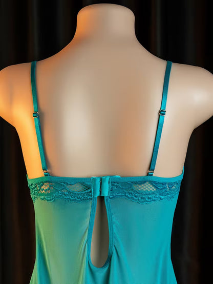 Midnight Lace Babydoll Set