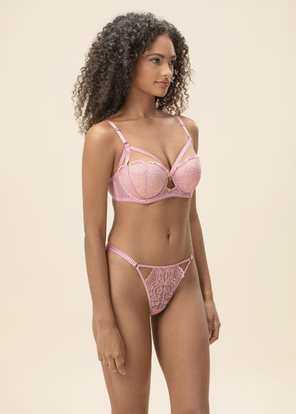 CELINE Sexy Pink Lace Tanga Panties