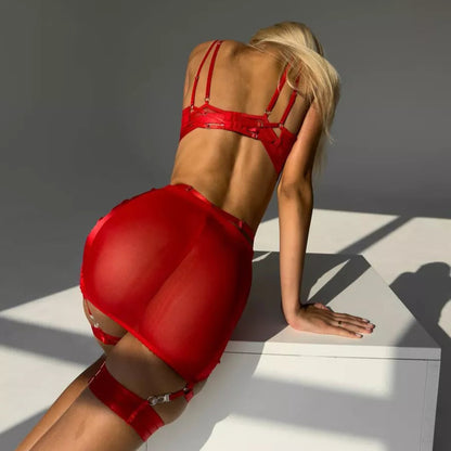 FancyStar™ Mesh Skirt Lingerie Set HEMSMTH179