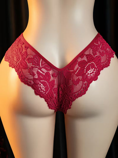 Midnight Lace Babydoll Set