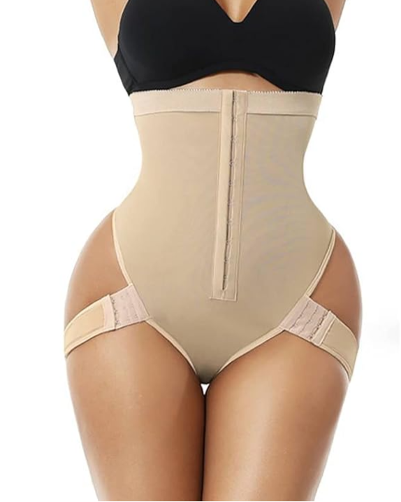 High-Waisted Hip-Lifting Lace Boxers