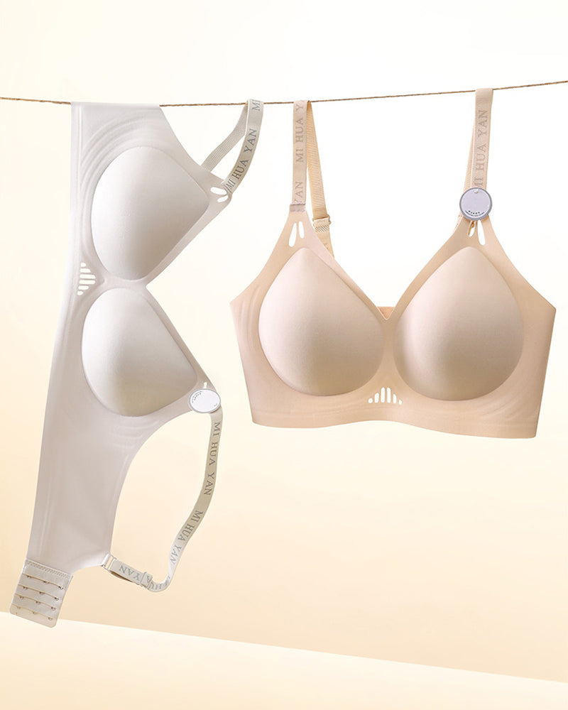 Women's Wireless Jelly Gel Seamless Push-up Bra