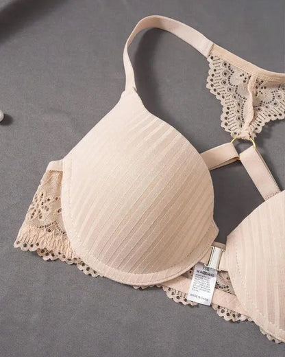 Women's Sexy Front-closure Lace-paneled Underwired Bra