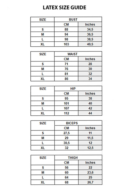 FancyStar® Second Skin Latex Zip Top