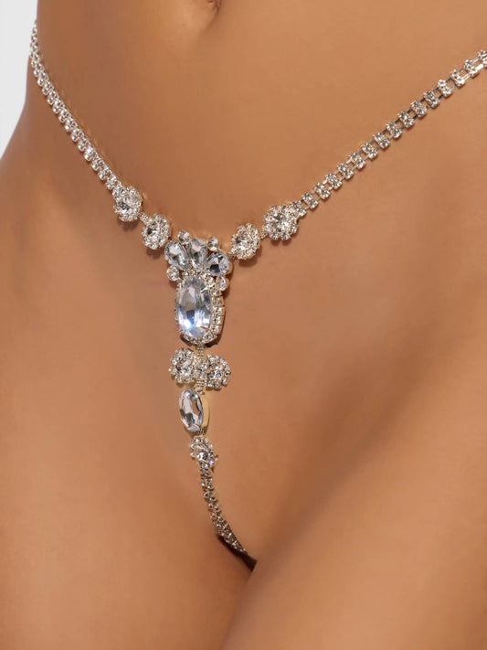 ORNATY Rhinestone G String