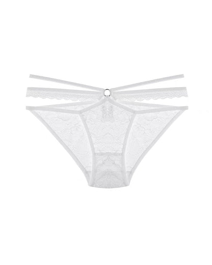 Sexy Lace Crisscross Strap Breathable Invisible Cotton Crotch Panties