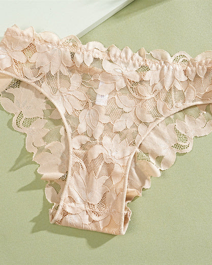 Women's Sexy Lace Floral Mesh Breathable Panties