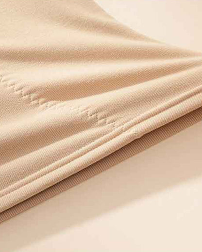 Silk Patch Fleece-Lined Fixed Cups Wire-Free Comfortable Warm Vest