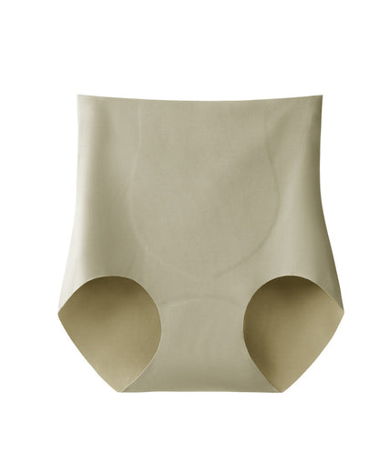 High-waisted Tummy-control Seamless 7A  Antibacterial Breathable Underwear