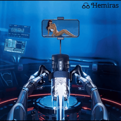 SUPTRUCK™ Magnus Male Masturbator with Handle, Phone Holder 🔥 Toy 7 Thrusting & Rotating Modes, Suction Base Stroker, Hands-Free LCD Display