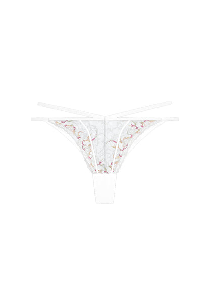 GLYNIS Seductive Embroidery Lace Tanga Panties