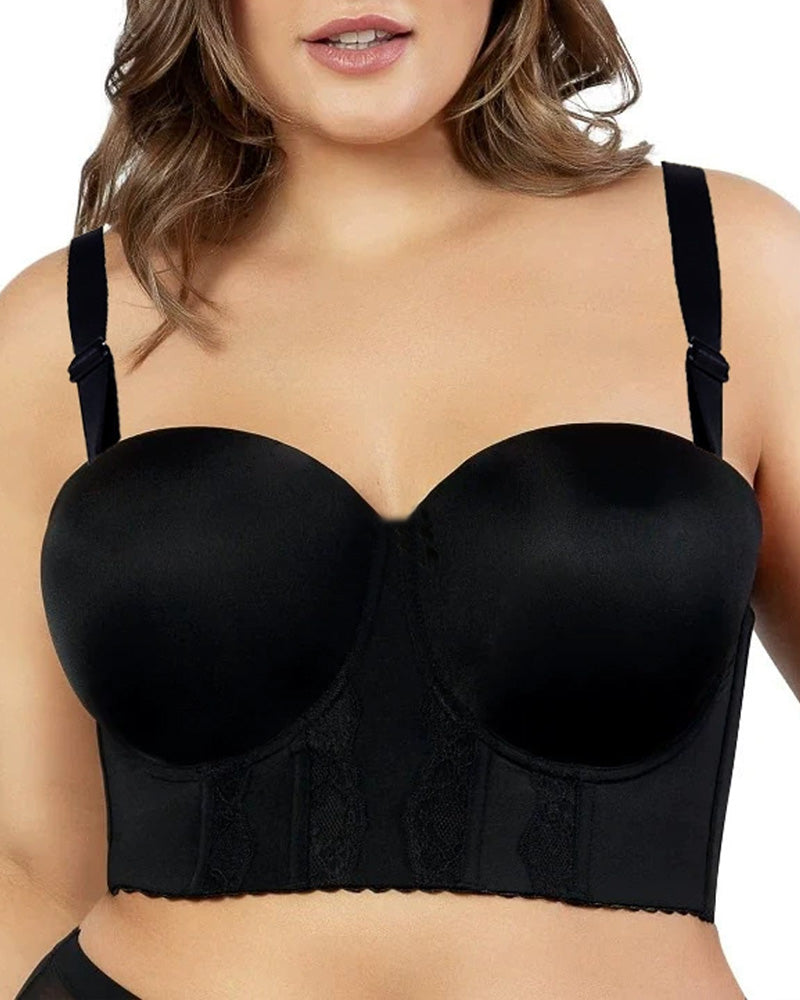 Women's Full Bust and Full Body Seamless Push Up Support Bra