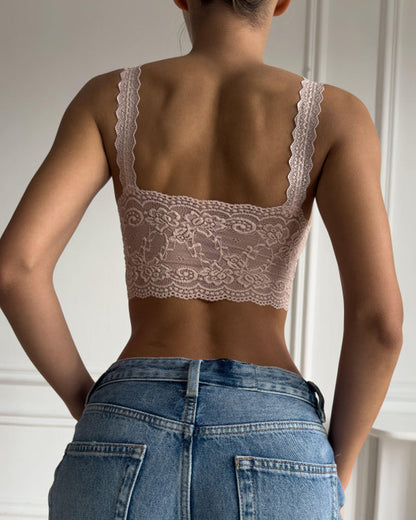 Comfortable Stretchy Sexy Lace Seamless Bra Vest