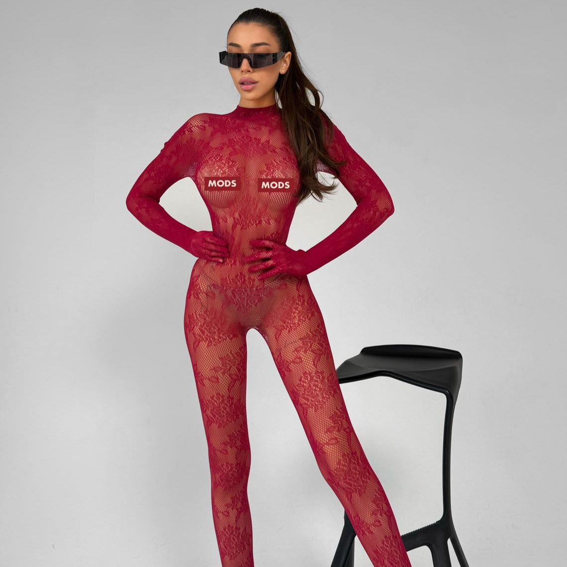 Floral Pattern Body Stocking HEMSMTH353