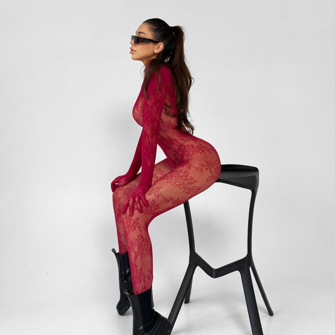 Floral Pattern Body Stocking HEMSMTH353