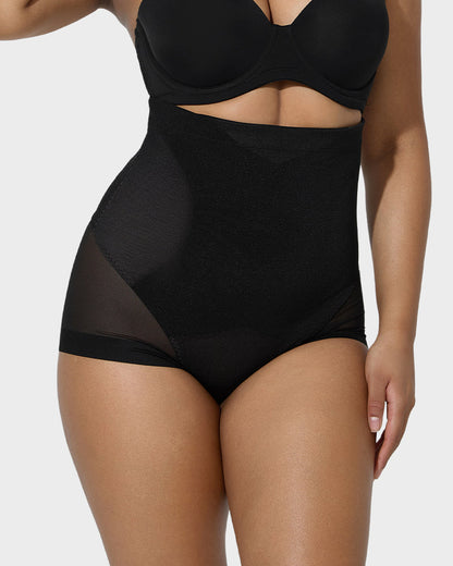 High Waist Mesh Tummy Control Butt Lifting Shaping Panty