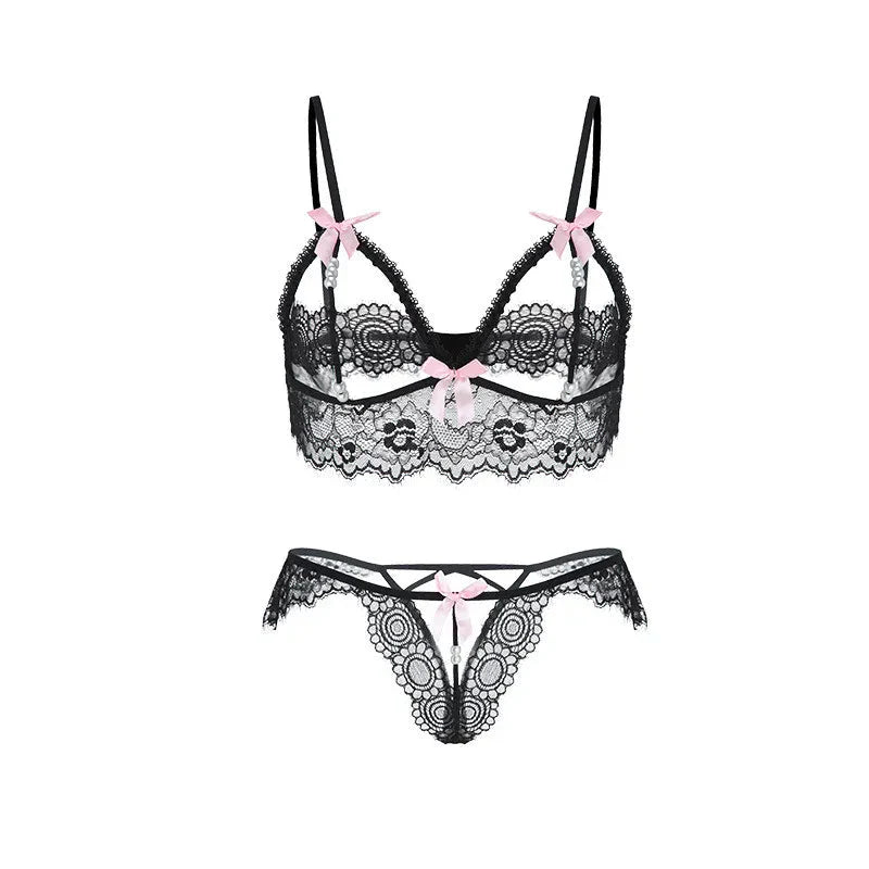 MASHAR Bow Tie Lingeries Set
